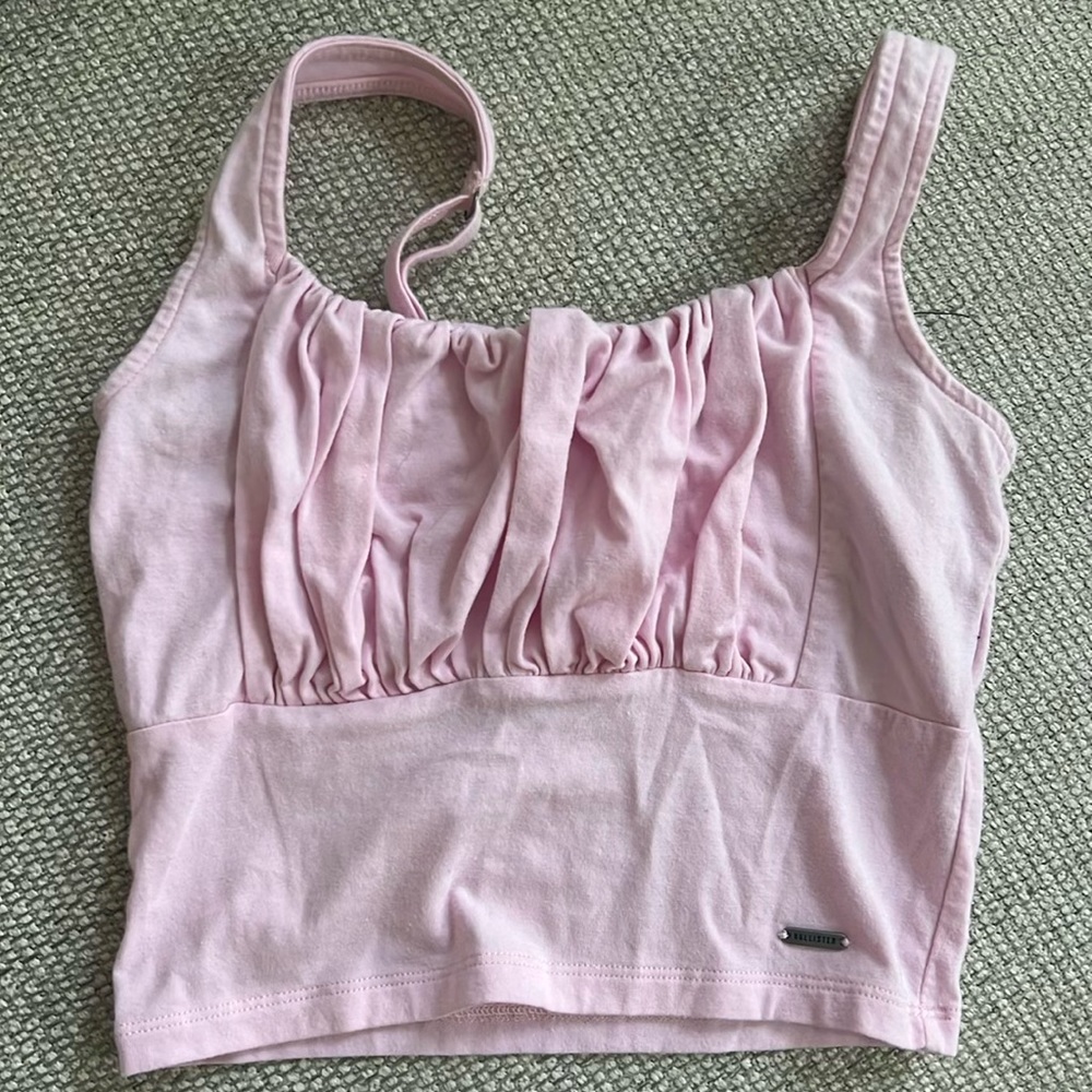 Hollister baby pink tank!